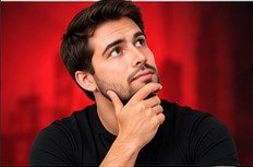 Pessoa com dúvida sobre o processo de habilitação